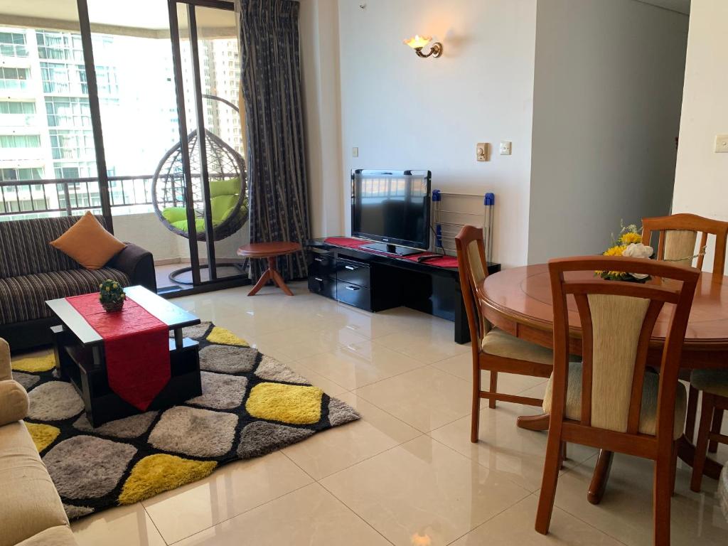 Bella Vista Serviced Apartments Colombo at Crescat Residencies休息區