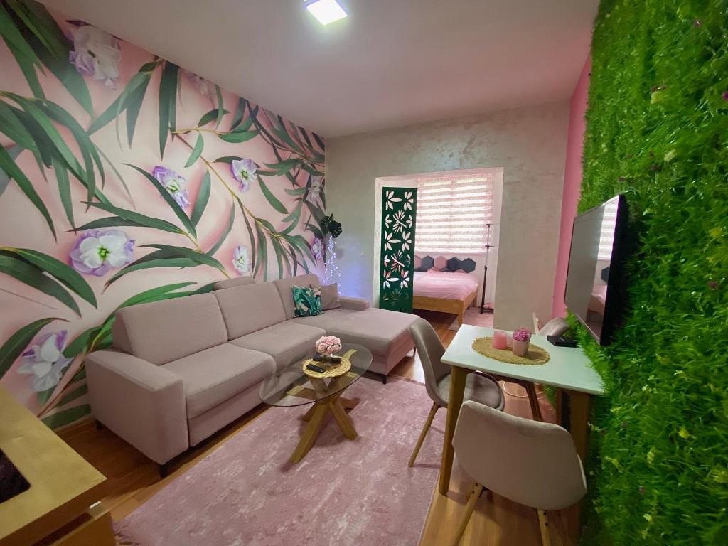Posezení v ubytování Alpin Apartments Vlašić