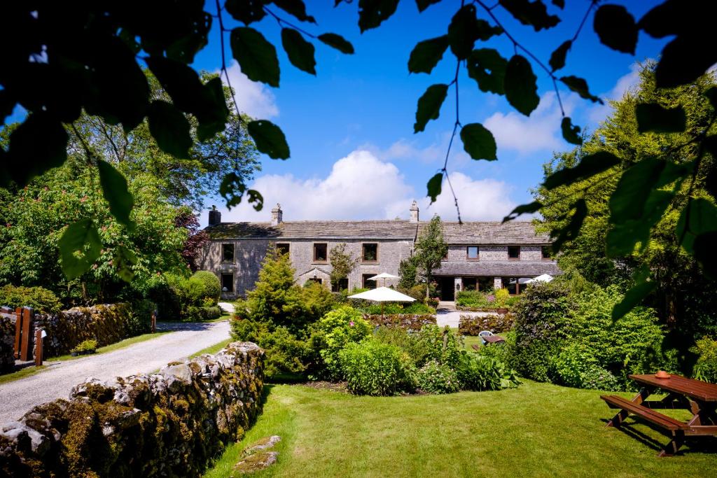 a view of the house from the garden at High Trenhouse in Settle
