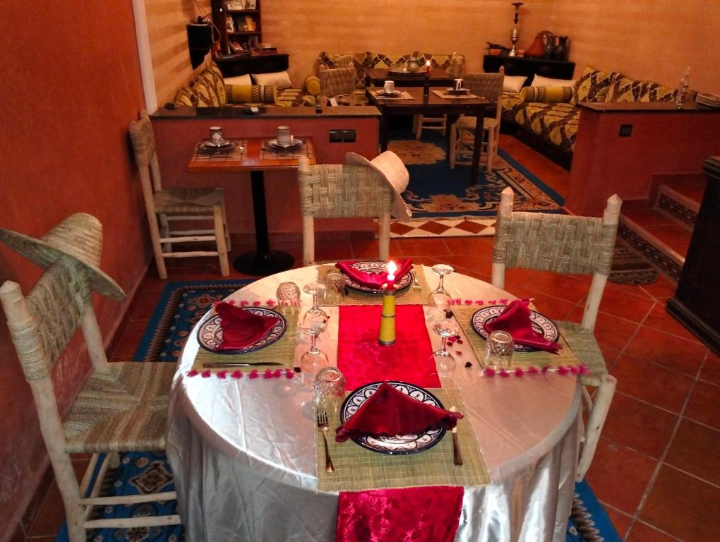 Restaurace v ubytování RIAD GREEN LOTUS