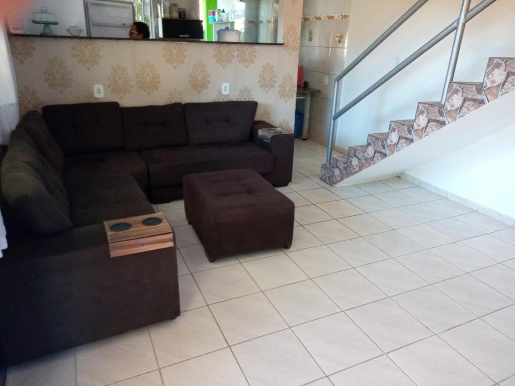 Posezení v ubytování Casa em Guriri para temporada