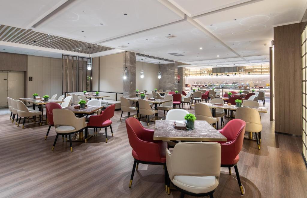 Restaurace v ubytování Echeng Hotel - Huawei Base Store in Shenzhen