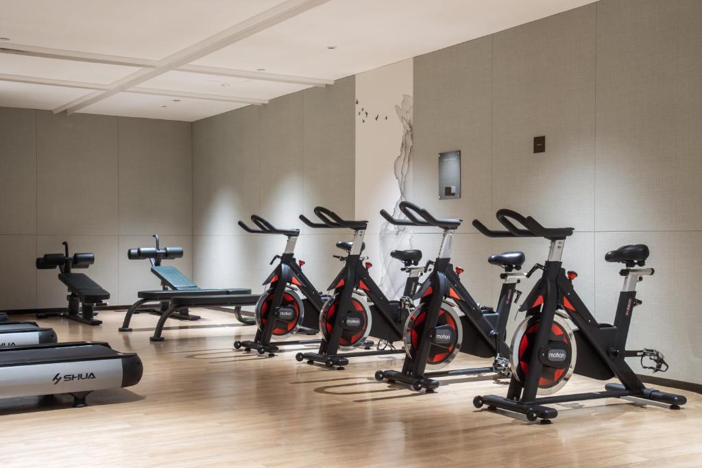 Fitness centrum a/nebo fitness zařízení v ubytování Echeng Hotel - Huawei Base Store in Shenzhen