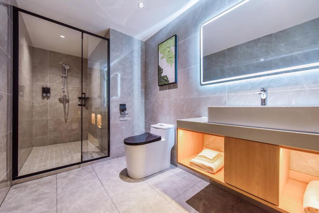 Koupelna v ubytování Shangpin Holiday Inn - Guangzhou New Baiyun International Airport Flagship Store