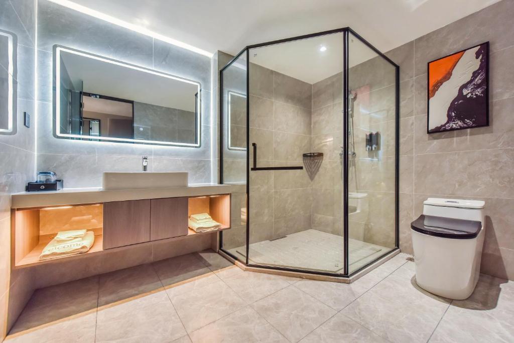 Koupelna v ubytování Shangpin Holiday Inn - Guangzhou New Baiyun International Airport Flagship Store