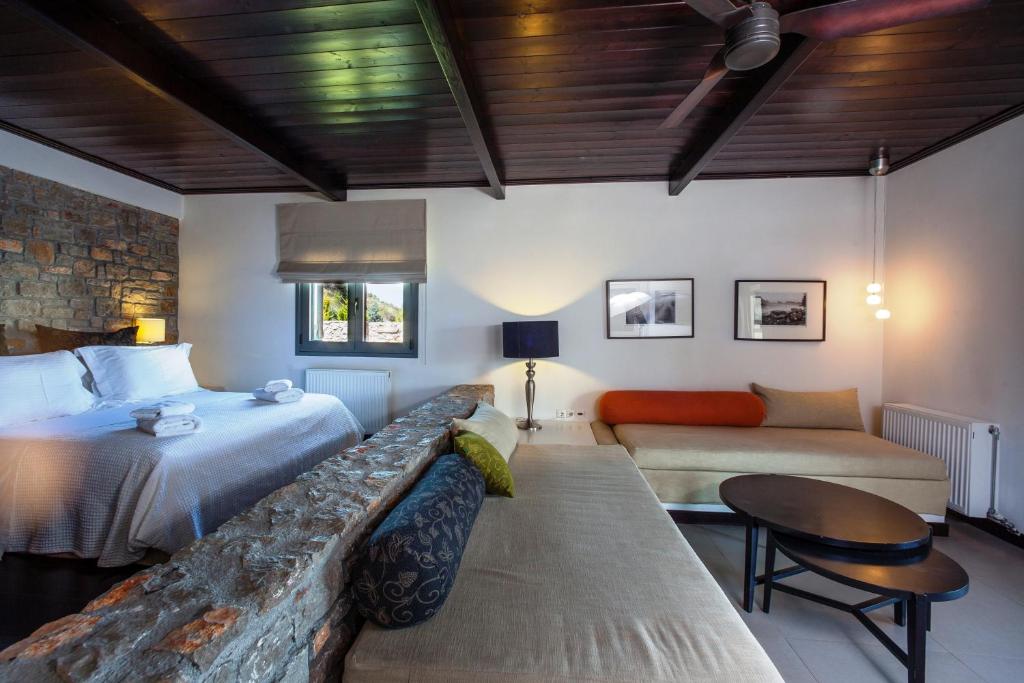Posteľ alebo postele v izbe v ubytovaní Guesthouse Diochri