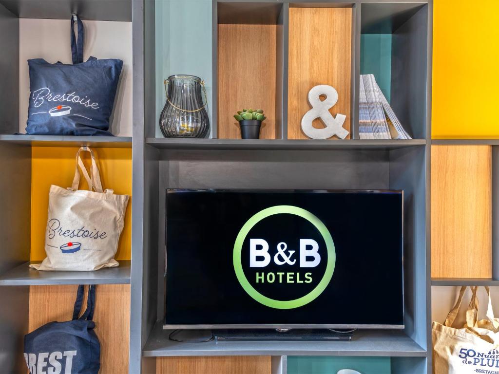 Certifikát, hodnocení, plakát nebo jiný dokument vystavený v ubytování B&B HOTEL Brest Port du Moulin Blanc