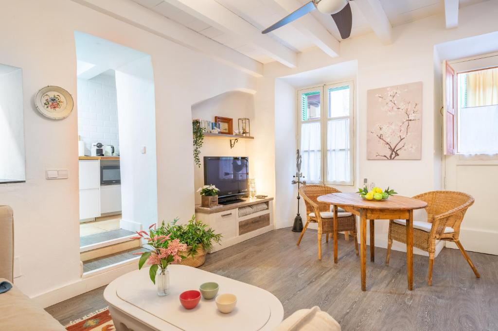 TV a/nebo společenská místnost v ubytování Casa La Bonita