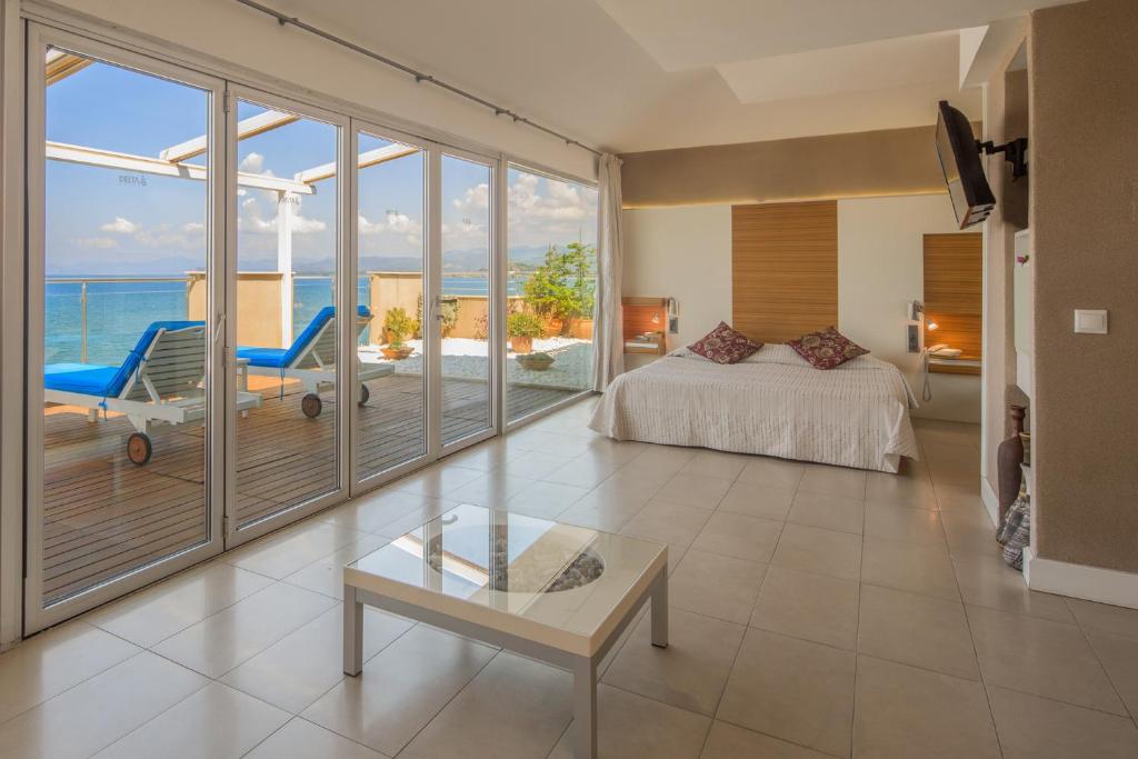 Postel nebo postele na pokoji v ubytování Hotel Delta