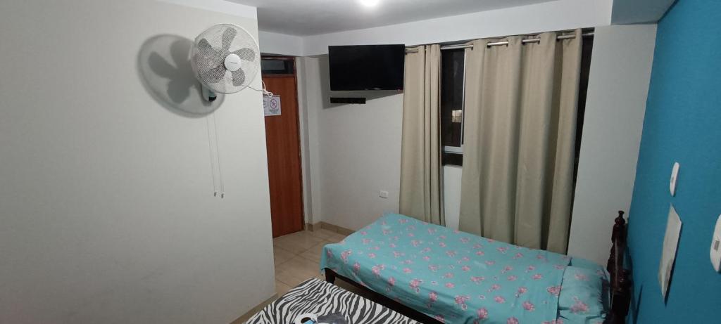 TV a/nebo společenská místnost v ubytování AYPA Hostal