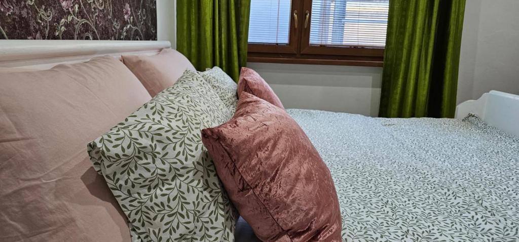 Postel nebo postele na pokoji v ubytování AG Apartment Gabčíkovo