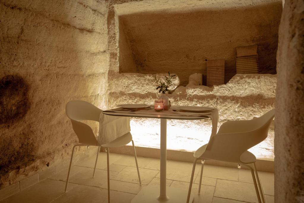 Posezení v ubytování Tufo Bianco Relais