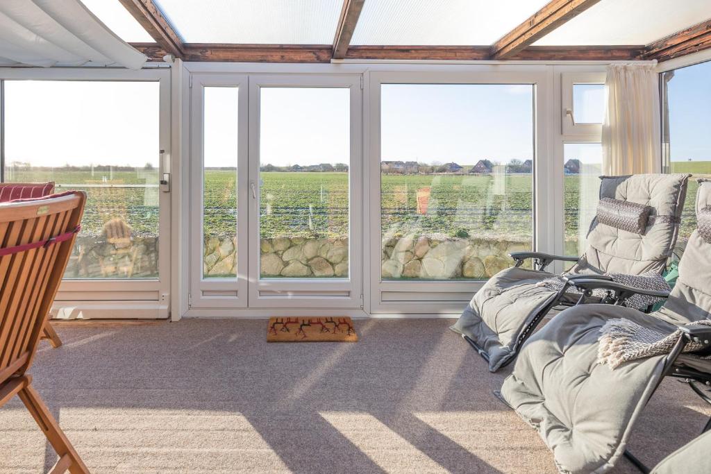 Et opholdsområde på Ferienhaus Bellevue