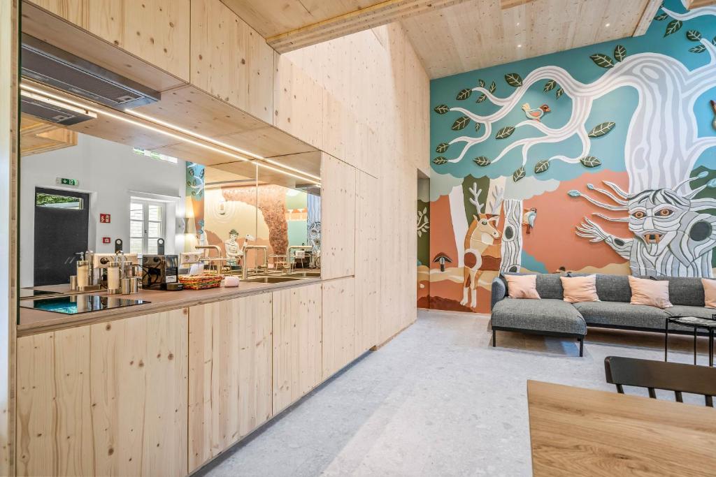 Kuchyň nebo kuchyňský kout v ubytování Maison Lasauvage