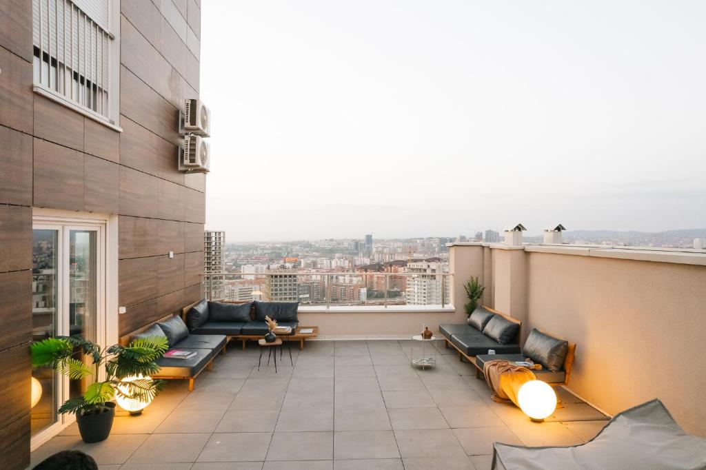 Posezení v ubytování ETERN Apart Hotel