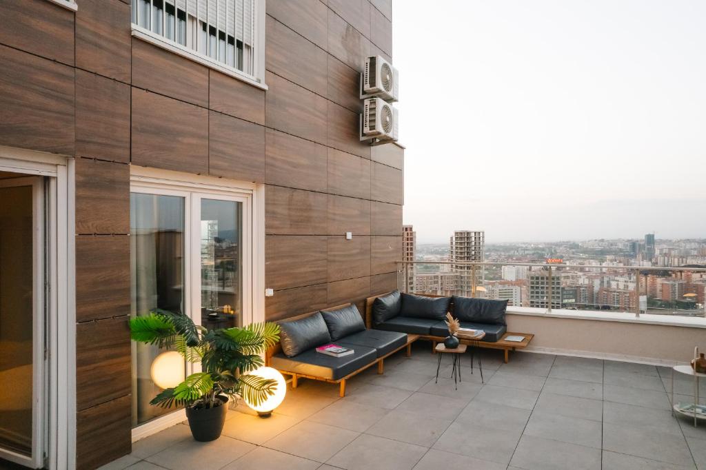 Posezení v ubytování ETERN Apart Hotel
