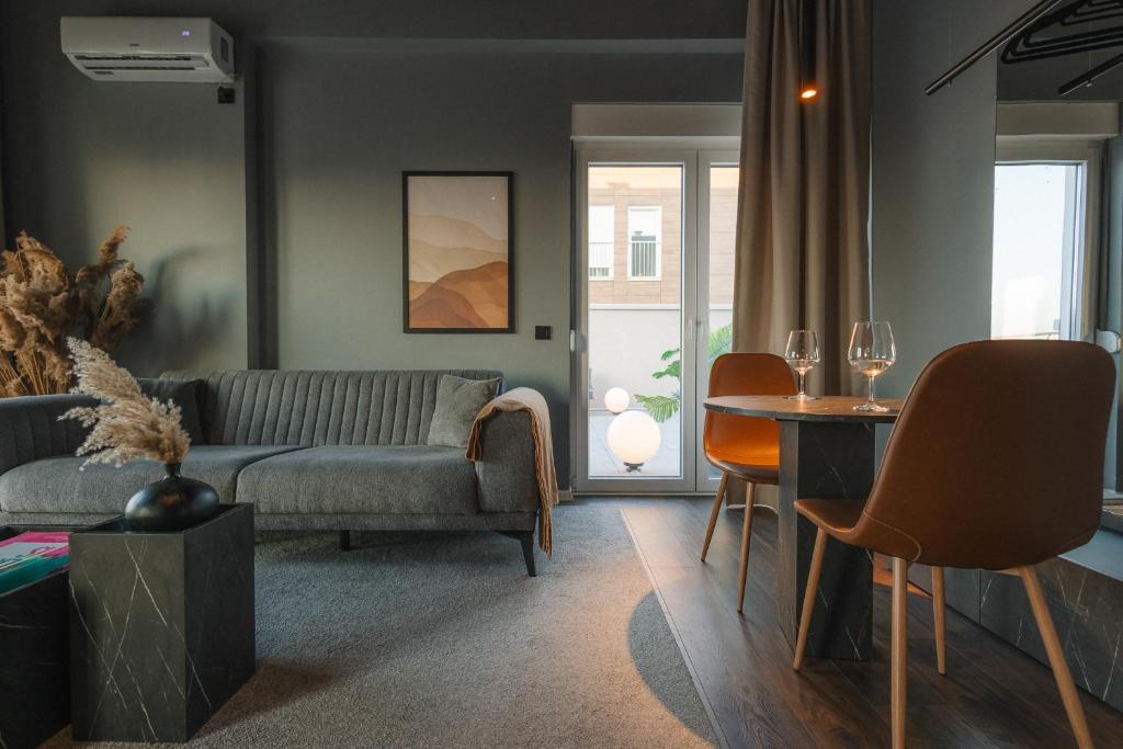 Posezení v ubytování ETERN Apart Hotel