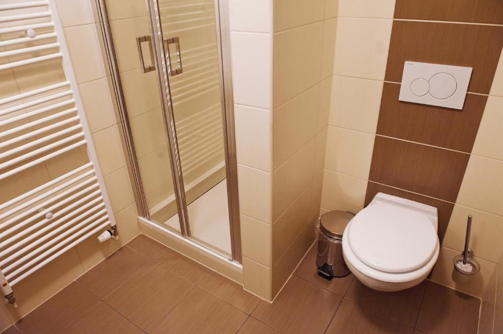 Koupelna v ubytování Hotel Vír
