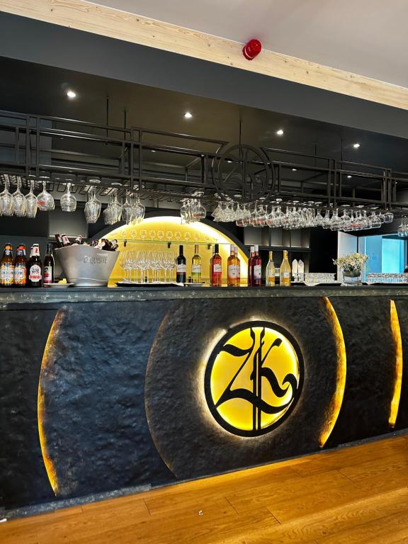 Lounge nebo bar v ubytování Złoty Kłos Łapsze Niżne