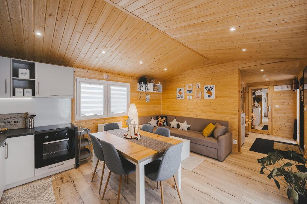 Kuchyň nebo kuchyňský kout v ubytování Apartmán Andrea