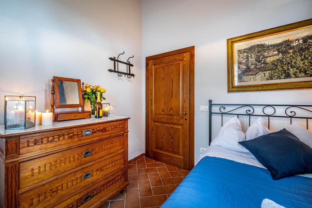 Posteľ alebo postele v izbe v ubytovaní Casale il Fontanellino - country house near Florence