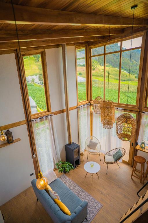 Posezení v ubytování Andes Escape - Suites and Farm