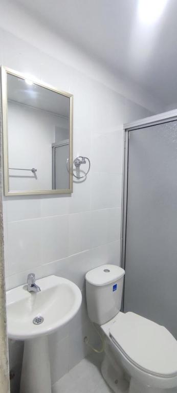 Koupelna v ubytování HOTEL CUMANDAY