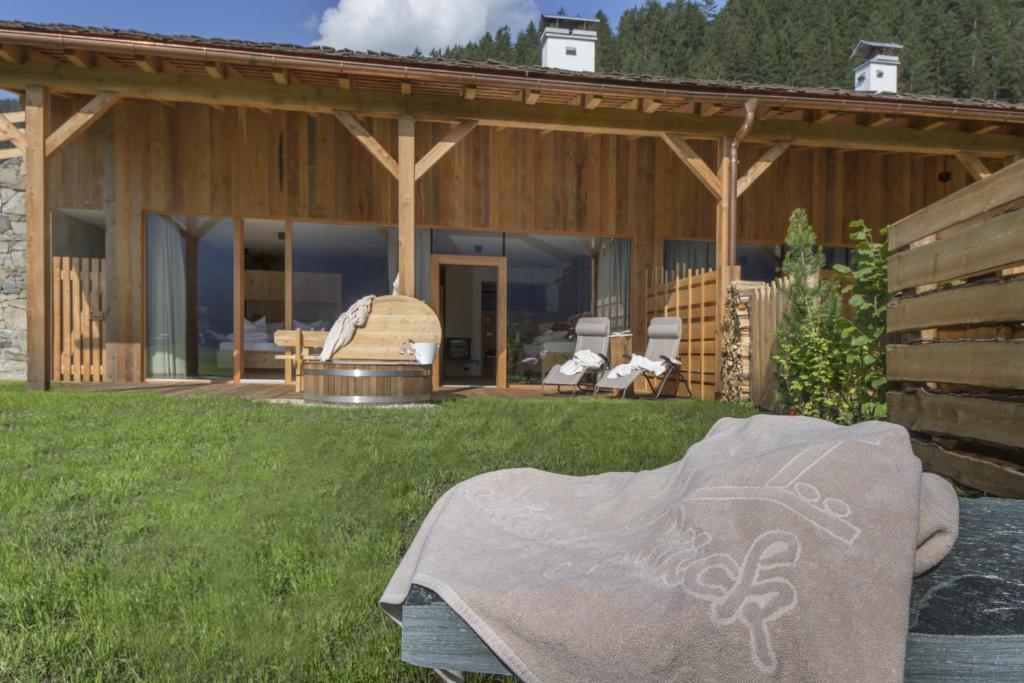 Vonkajšia záhrada v ubytovaní Chalet Wiesenglück
