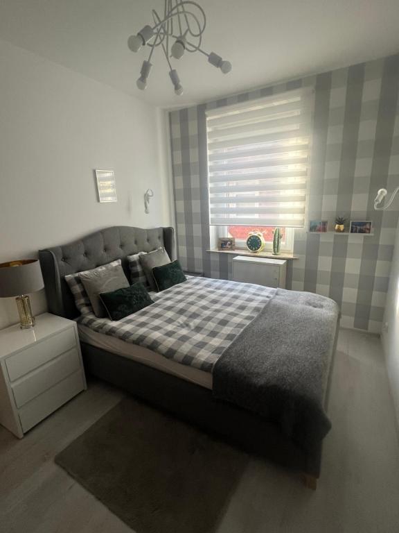Voodi või voodid majutusasutuse Apartament Kaktus Opole toas