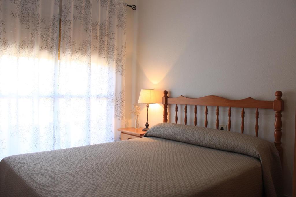 Postel nebo postele na pokoji v ubytování Albergue Los Chorros