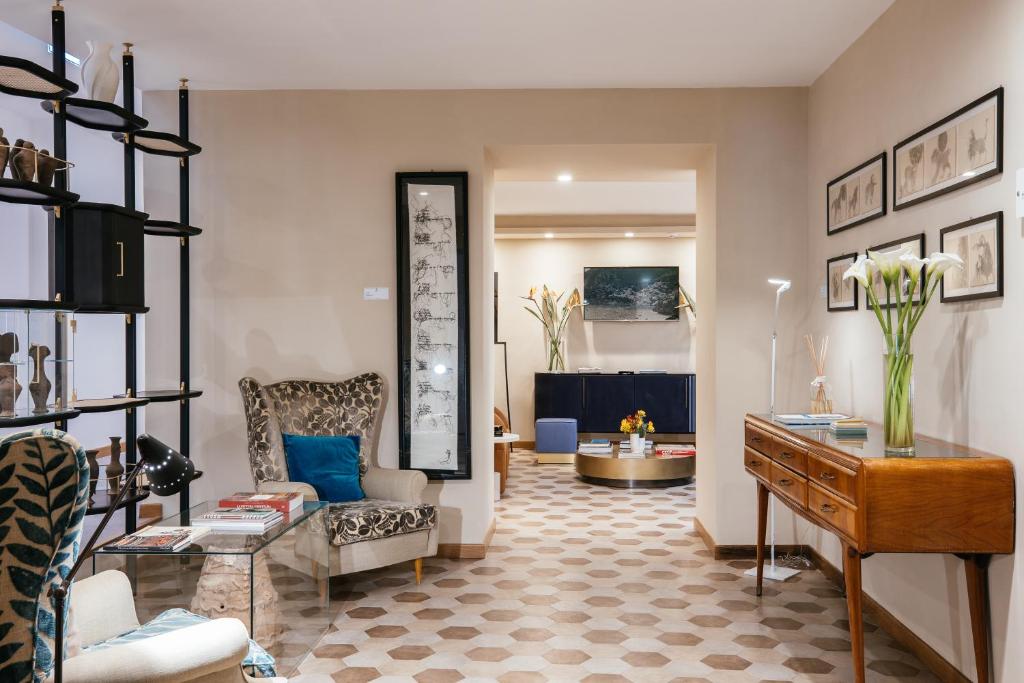Posezení v ubytování Villa Fiorella Art Hotel