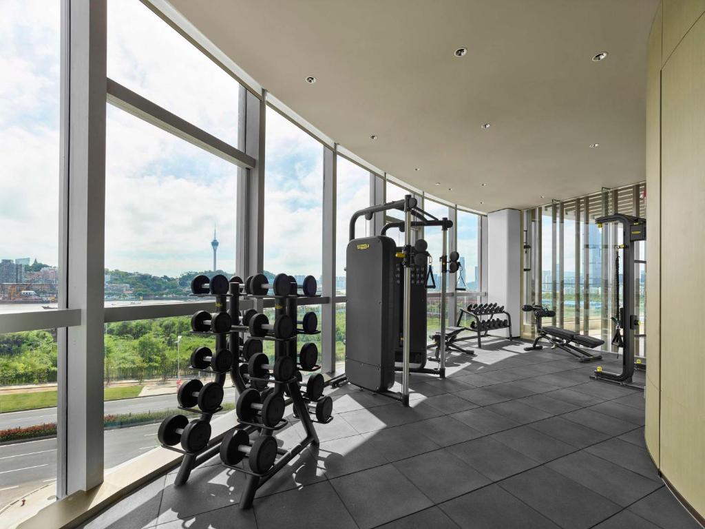 Fitness centrum a/nebo fitness zařízení v ubytování Hilton Zhuhai