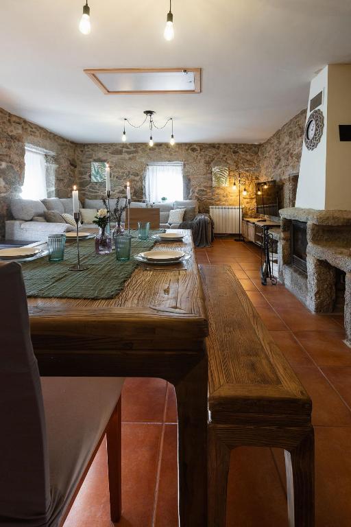Posezení v ubytování Villa Vaquiña