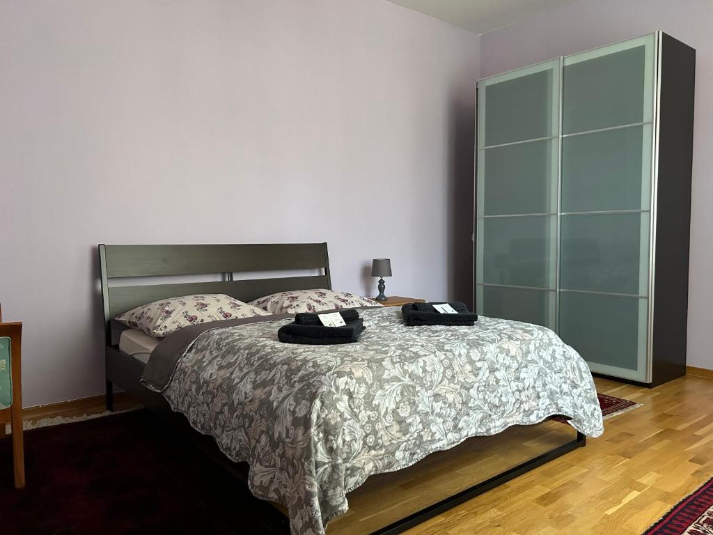 Postel nebo postele na pokoji v ubytování Salve Teplice
