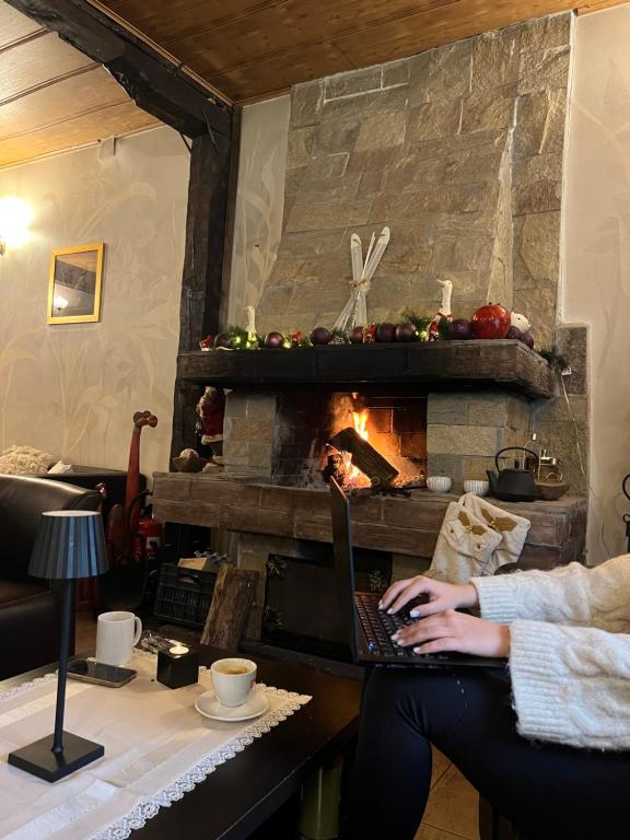 Posezení v ubytování Velinov Boutique Hotel