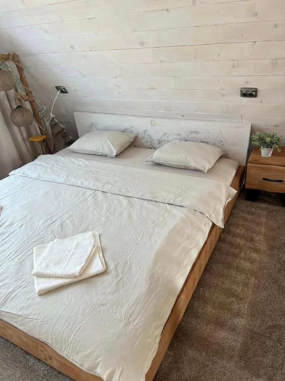 Postel nebo postele na pokoji v ubytování Mokki