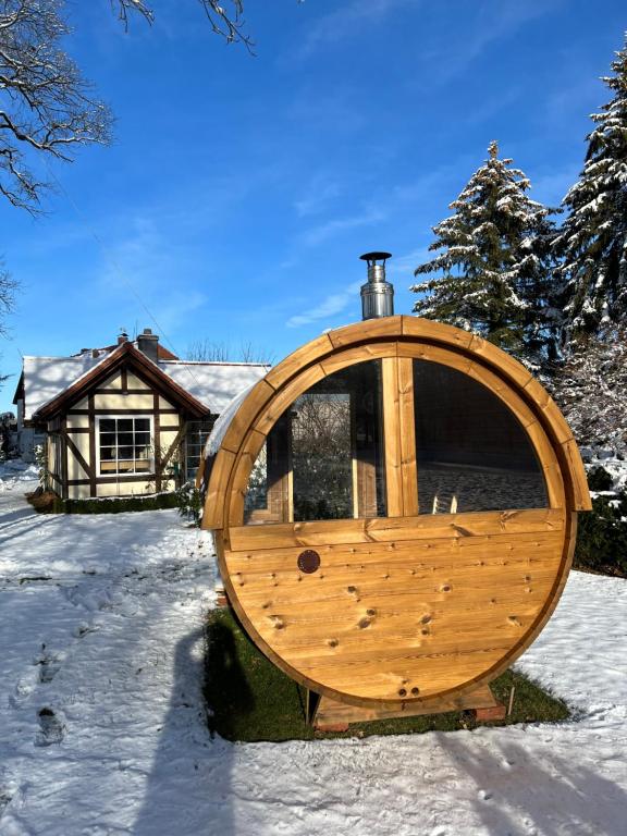 Ferienwohnung Spreebogen v zimě