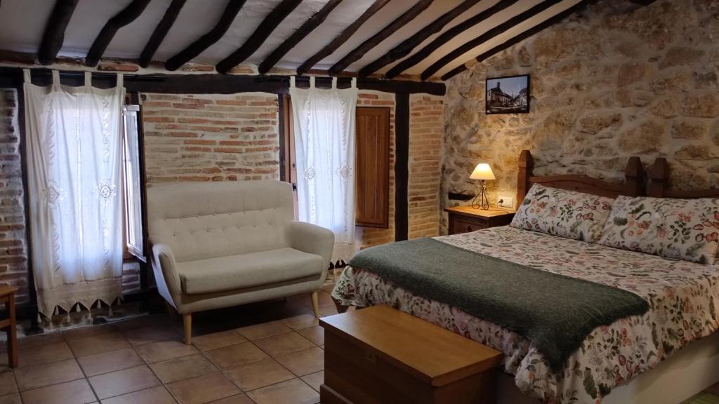 Cama o camas de una habitación en Hotel La Casa Chacinera