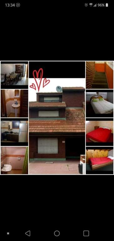 a collage of photos of different types of furniture at Triplex a dos cuadras del mar in Necochea