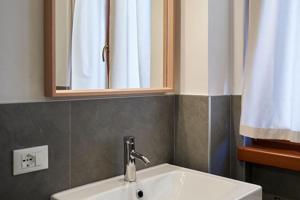 Koupelna v ubytování Appartamento a Caderzone Terme