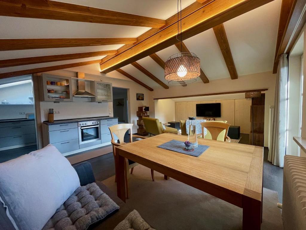 Kuchyň nebo kuchyňský kout v ubytování Kaiser's Landhaus