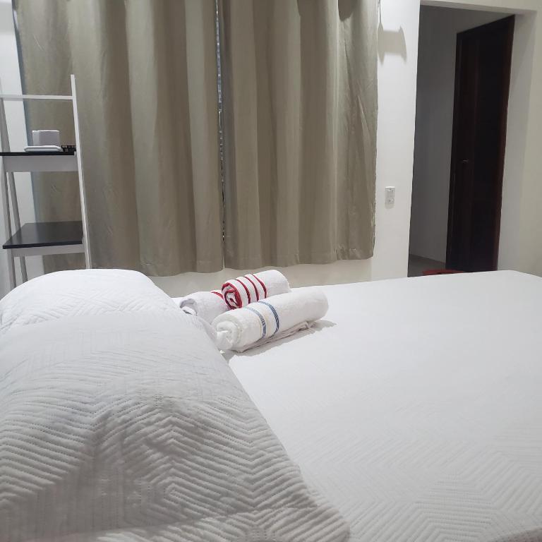 Postel nebo postele na pokoji v ubytování Pousada RP4 dos lençóis