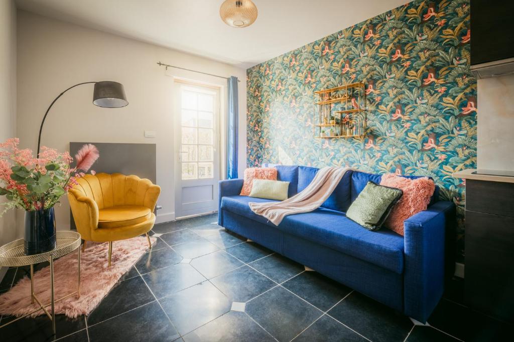 Posezení v ubytování Kokerelle vakantiewoningen
