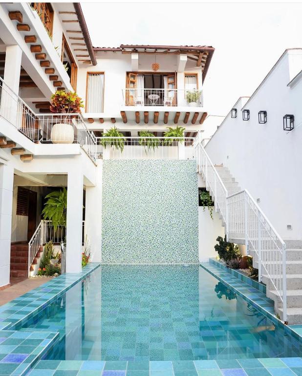 Swimmingpoolen hos eller tæt på casa colonial