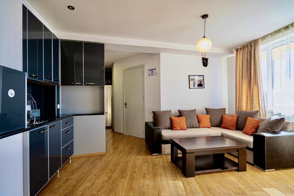 Kuchyň nebo kuchyňský kout v ubytování 3-room apartment NFT Gudauri Penta 301