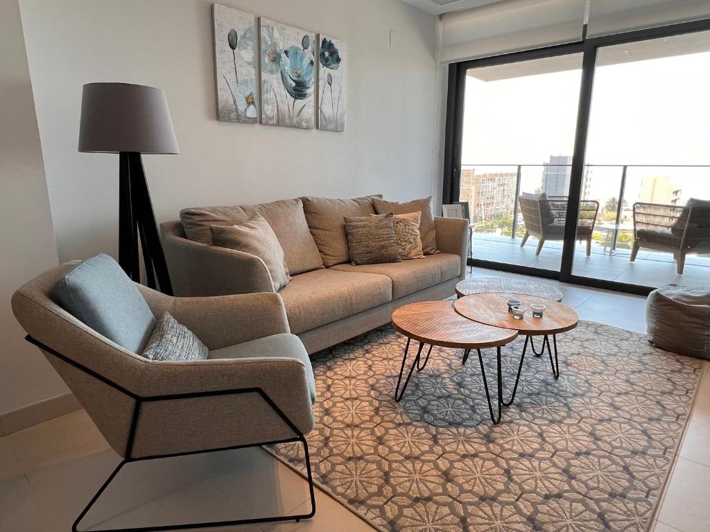 Χώρος καθιστικού στο Apartment-de-la-luz-calpe