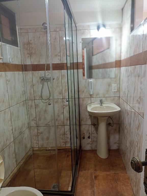 Koupelna v ubytování RIXAA Hotels