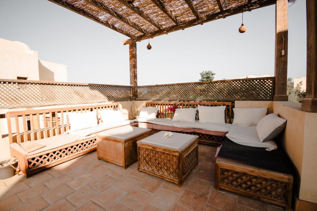 Balkón nebo terasa v ubytování Modern Villa in El Gouna (Private Pool & Garden.)