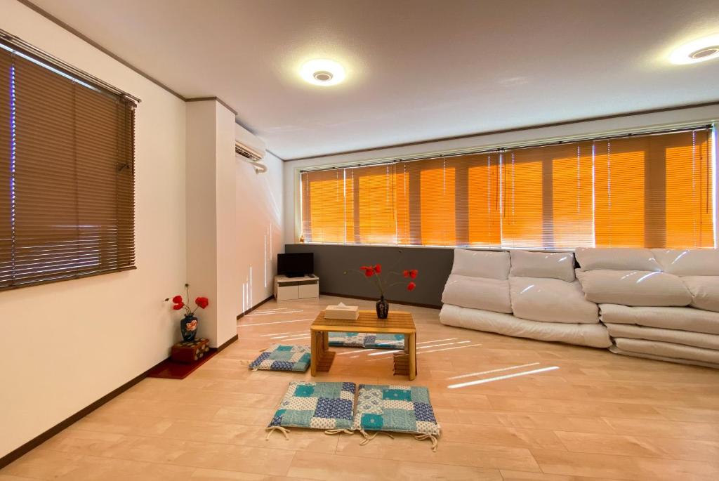 Posezení v ubytování Mitomi Home 4F