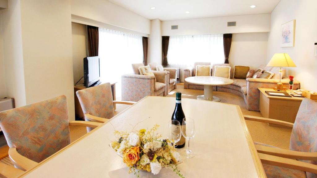 Posezení v ubytování Hotel Cypress Karuizawa